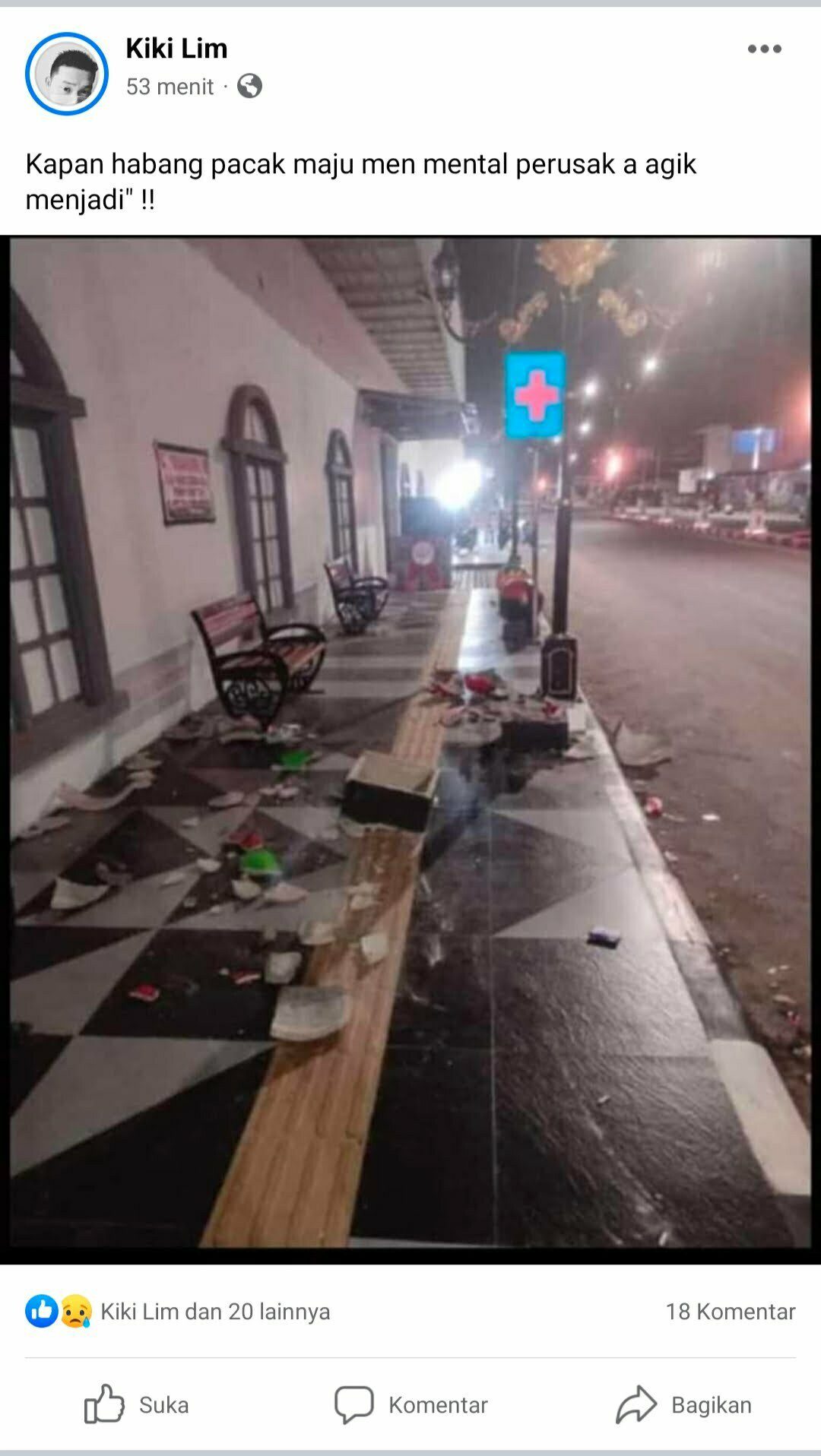 Pedestrian Himpang 5 Toboali Dirusak, Perilaku 'Kampungan' Kumat 2 IMG 20230110 082658