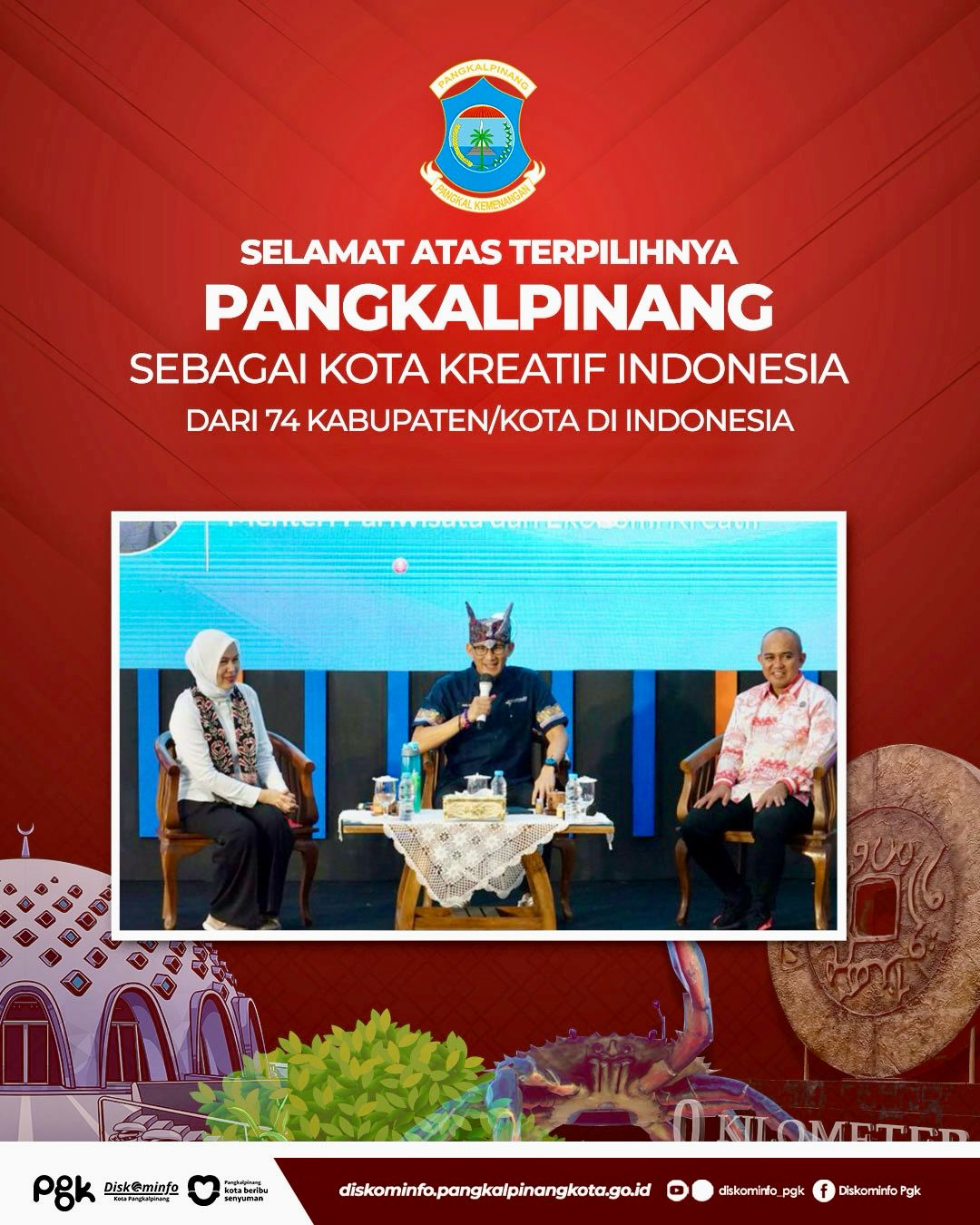 Pangkalpinang Terpilih sebagai Kota Kreatif Indonesia 2 IMG 20231018 WA0006