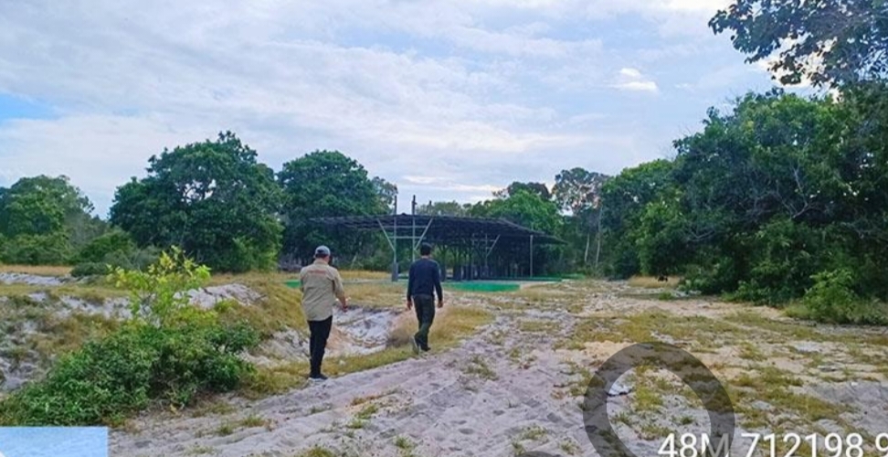 Tempat Parkir DTW Pantai Lampu. Sumber foto: LHP BPK RI atas LKPD Pemerintah Kabupaten Bangka Selatan Tahun Anggaran 2023.