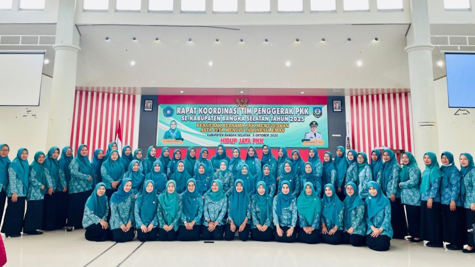 TP PKK Basel Rakor 2025 Tetapkan Prioritas Pembinaan 2 Kredit foto: Pemkab Bangka Selatan.