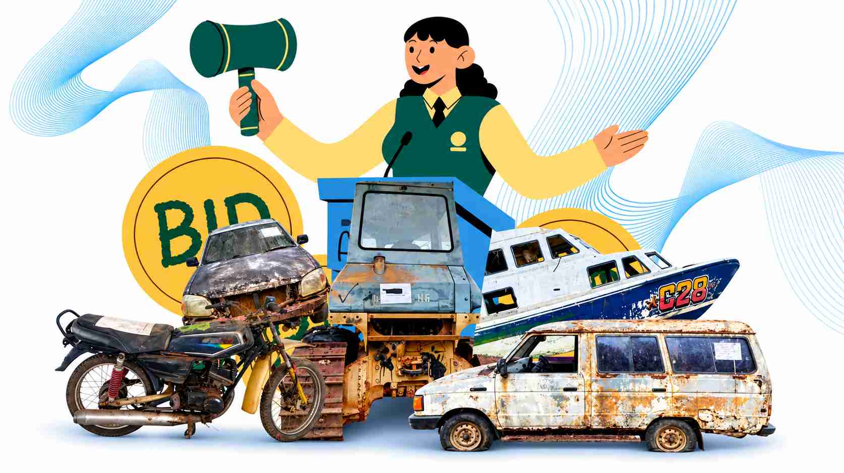 BMD Rusak Berat Bangka Selatan Dilelang, Termasuk Kapal Dinas dan Alat Berat 1 Bakuda Bangka Selatan buka lelang online kendaraan dinas dan aset scrap lewat lelang.go.id. (Ilustrasi: SUARABAHANA.COM/istimewa)