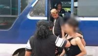 Detik-detik terduga pelaku pencurian motor di belakang SMA Negeri 1 Toboali diamankan petugas Resmob Macan Selatan di Air Gegas, Bangka Selatan. (Foto: Dok. Polres Bangka Selatan).