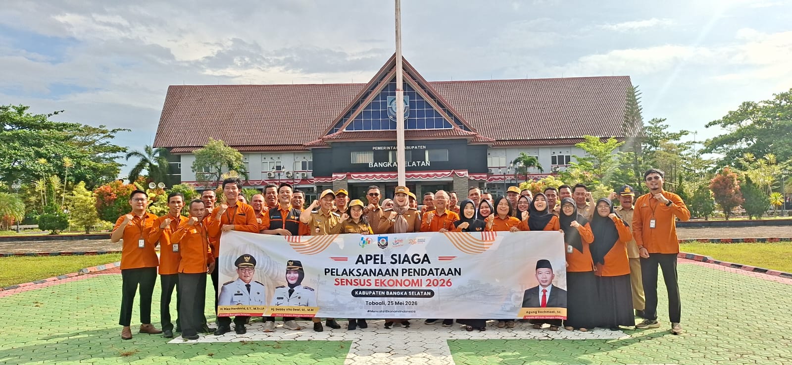 Sensus Ekonomi 2026 Bangka Selatan Dimulai 15 Juli, Wabup Debby Ajak ASN Beri Data Akurat 1 apel siaga